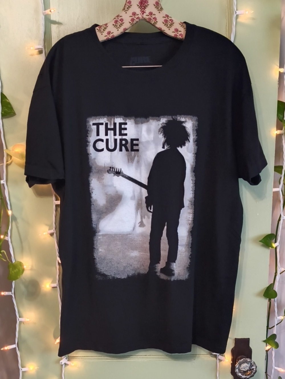 Men's The Cure Boys Don't Cry Black White T-shirt L
